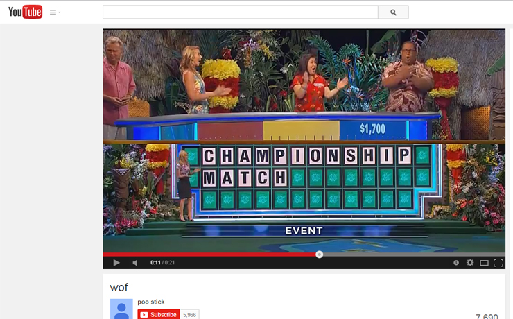 Watch Contestant Solves Wheel Of Fortune With One Letter