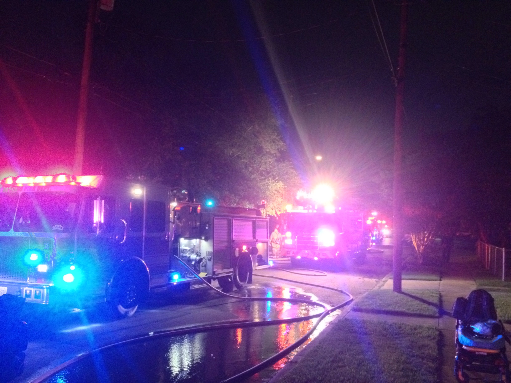 Four escape house fire after woman falls asleep while smoking