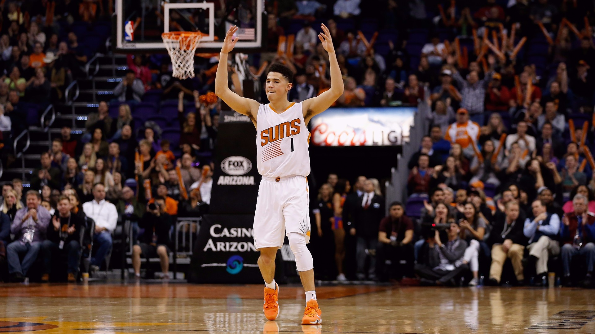 Download Devin Booker Rise Phoenix Wallpaper