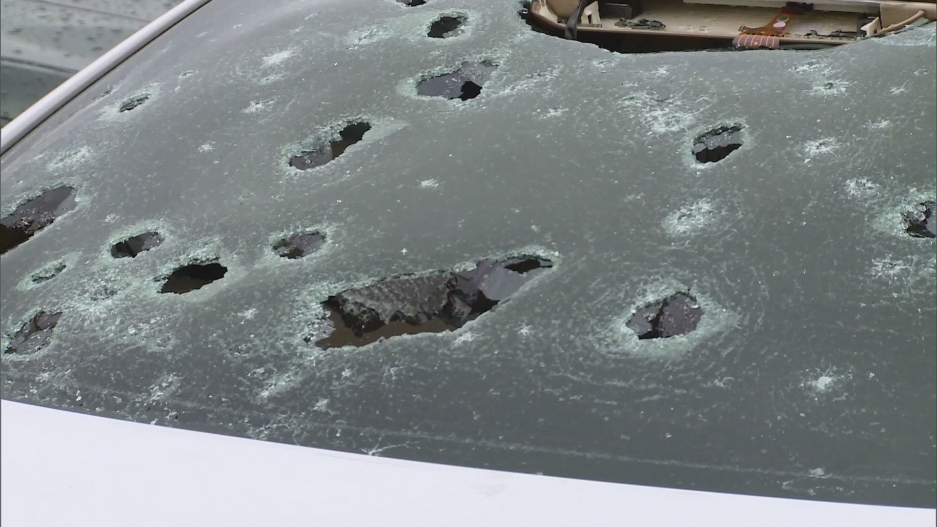 Businesses still dealing with damage from hail storm 1 year ago