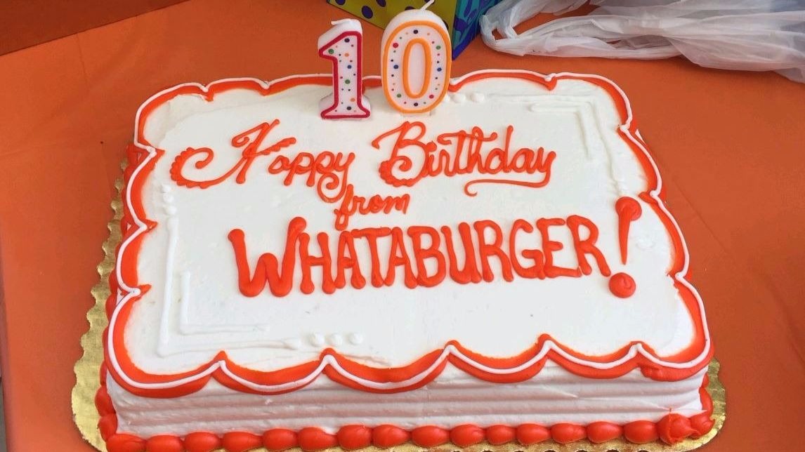 Glenpool Whataburger hosts birthday celebration for 8-year-old