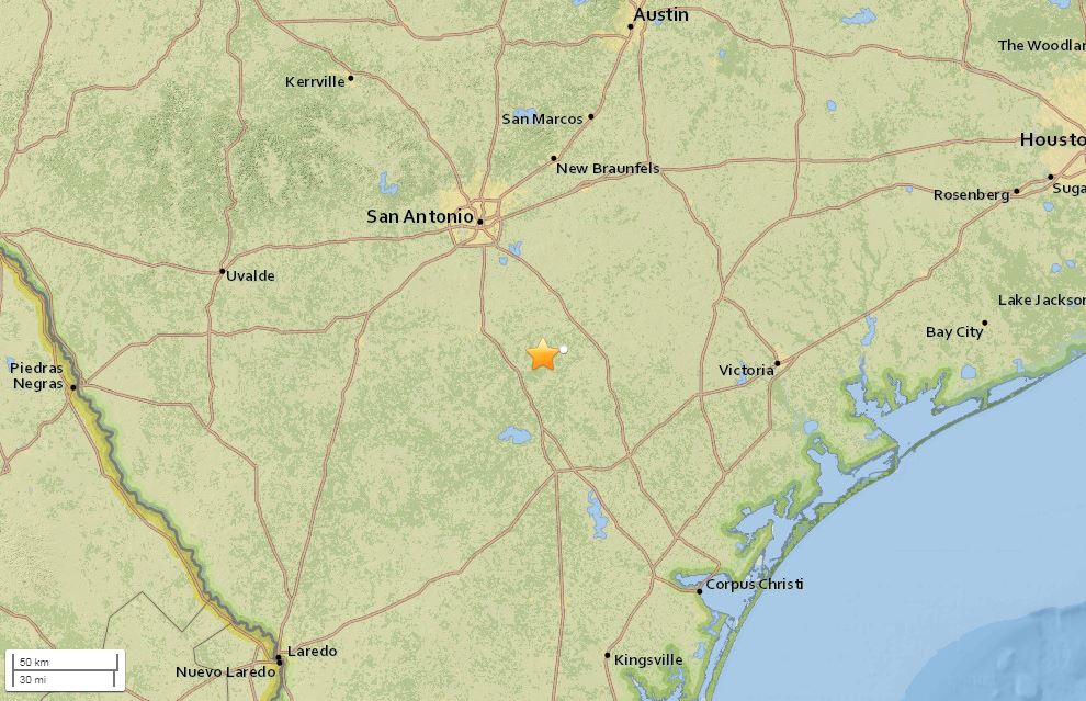 Earthquake activity detected in south Texas