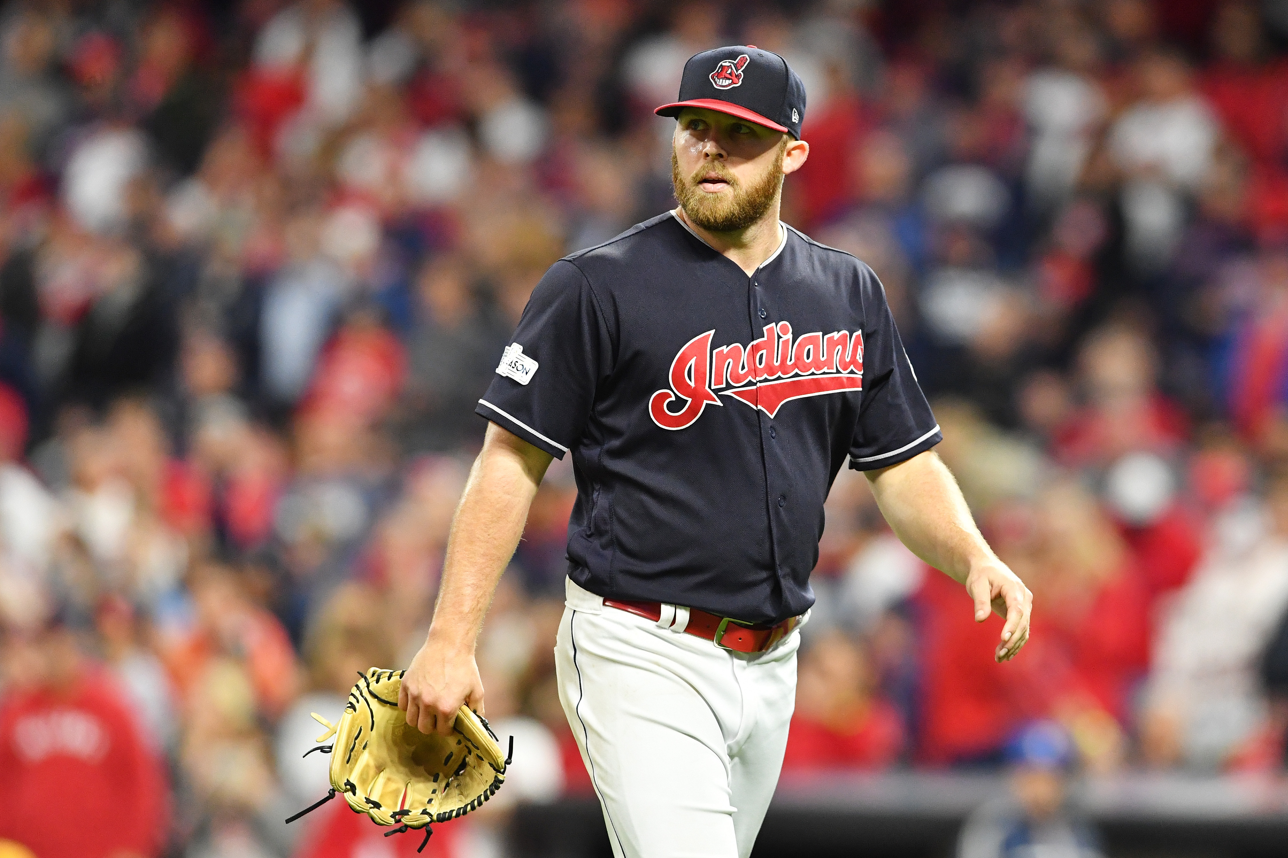 Indians remove Chief Wahoo from sleeve for series in Toronto