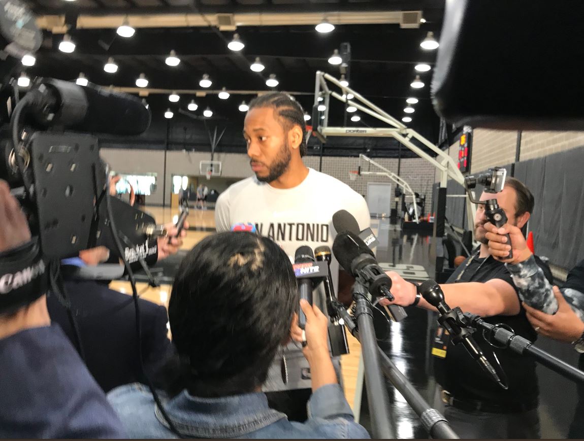 Image result for Kawhi Leonard says he’ll return “soon,” no friction between him and team